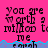Pixelated text on a bright pink background with blue water-like effects beneath the words.