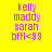 Four display identical text in purple pixelated font on yellow, green, blue, and light green backgrounds