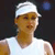 Pixelated image of a person wearing a white cap and white shirt against a dark background with blue and red elements.