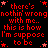 Red pixelated text repeats 'there's nothin' wrong with me.. this is how I'm suppose to be' across a black background, interspersed with red star symbols.