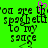 Green background with black pixelated text reading "you are the spaghetti to my sauce" and a small pink heart symbol above the text.