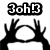 Black and white pixelated icon with '3oh3' text above two hands forming a circle gesture.