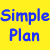 A 2x2 contact sheet of four animated frames featuring the band Simple Plan with text elements on a yellow background, showing different group poses and color schemes across frames.
