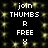 Static pixel art with repeated text elements on a dark background featuring yellow star-like patterns.