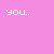 Pixelated pink background with red and white text fragments, multiple red lip print icons, and a gray rectangular area.