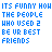 A pixelated animated icon with blue text reading "IT'S FUNNY HOW THE PEOPLE WHO USED 2 BE UR BEST FRIENDS CAN BECOME YOUR WORST ENEMIES" and red heart symbols changing position across frames.