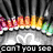 Animated icon shows hands holding colorful gems with text 'i'm in love with... can't you see you' over a heart symbol and flame background.
