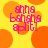Yellow background with orange circles and pink text reading 'anna banana apptj' in a pixelated style.