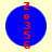 Four identical blue circular icons with red vertical text 'Z 0 3 5 6' on a light yellow background.
