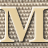 A static pixelated image of a stylized letter 'N' with layered geometric shapes in beige, brown, and white tones.