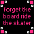 Pixelated animated contact sheet showing two identical frames of pink text on black background with scattered pink and white squares at corners.