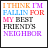 Pixelated text-based buddy icon with multicolored block letters arranged in five lines on a white background, each line using distinct color schemes.