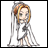 A pixelated anime-style character with long hair and a white dress on the left, next to "Anime IM" text in silver letters on black background on the right.