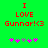 Green background with red pixelated text reading "I LOVE Gunnar!<(3" and five pink/purple flower icons below, two versions of the same design side-by-side.
