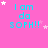 Pink background with cyan text reading "I am da soph!!" and scattered white stars, some of which move across frames.