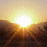 Animated contact sheet showing 23 frames of a buddy icon with sunburst background and changing text labels from 'HELLO' to 'SUNSHINE'.