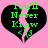 Two identical pixelated black broken hearts on pink background with green text "You'll Never Know <3" inside each heart.