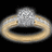 A pixelated ring with a large central gem and smaller side gems on a black background, next to bold text reading FOR EVER.