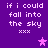 Purple background with white pixelated text reading "if i could fall into the sky xxx" and a pink star that changes color from bright pink to light purple.