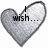 A grayscale heart-shaped icon with pixelated text reading 'I wish... you could understand that I.L.Y.' across three