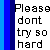 Pixelated text and heart symbols on a blue-and-white striped background with gray section.