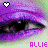 Pixelated close-up of eyes with purple and pink gradient background, white heart icon on left, 'ALLIE' text at bottom.