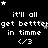 Pixelated text and star symbols on a black background with repeated phrases, showing animation changes in star positions.