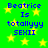 Green background with yellow stars and blue text reading "Beatrice Is totallyyy SEXII" in four identical