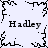 Pixelated black-and-white animation with four 'Hadley' text labels and branching line patterns on a light background.