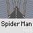 Animated Spider-Man icon cycles through multiple poses against cityscape and sky backgrounds with repeated 'Spider-Man' text.