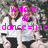 Pixelated image of two people in white shirts with dark pants, overlaid by bright pink text reading "wolden & done = life".