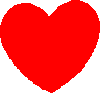 Three red heart shapes on gray background: one whole, two broken with jagged cracks.