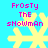 Pixelated yellow snowflake with pink text 'Frosty THE SNOWMAN' on cyan background, four identical frames showing static image.