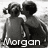 Black-and-white image of two children standing side-by-side, viewed from behind, with text labels changing across frames.