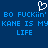 Blue background with pixelated text and a white heart symbol above the text.