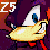 Pixelated character with purple hair and blue eyes in multiple poses, including close-up faces, full-body view, and a diamond-shaped object.