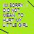 A pixelated green background with black and white text forming 'ICONATOR' in a grid layout, surrounded by diagonal black lines.