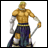 A pixelated 48x48 animated buddy icon featuring a Fire Emblem character on the left and "Anime IM" text with a stylized logo on the black background right, displayed as a contact sheet of two frames.