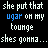 Animated contact sheet of a text-based buddy icon featuring repeated lyrics and heart symbols on black background with blue/white pixelated text.