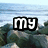 A static image with text reading 'my lifeguard walks on water' over a beach background.