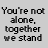 A static contact sheet of six frames from an animated buddy icon displaying pixelated text lyrics on a gray background.