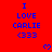 Red background with blue text reading "I LOVE CARLIE <333" and small blue heart symbols scattered across the image.