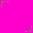 A bright pink background features multiple green and brown star-shaped pixel clusters with trailing dots, arranged in a scattered pattern across the frame.