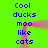 Pixelated blue text on bright green background with pink motion blur effects between repeated phrases.