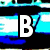 A pixelated animation of the word "BORED" in white block letters on a blue and black background, with vertical red text appearing on the right side.