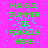Green pixelated text on bright pink background with cyan speckles, repeating 'H.A.G.S. SUMMER IS FINALLY HERE' across three