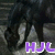 Pixelated static image with dark background and purple text reading "HUL" at bottom right.