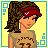 A 5x4 contact sheet of a pixel-art softball-themed animated buddy icon showing sequential frames with a female character in various poses and repeated "softball" text overlays.