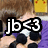 A person in a purple shirt holds a black-and-white cow-patterned plush toy, with text "jb<3" overlaid on the left side of the image.