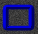 A sequence of four square frames showing a blue and yellow border transitioning from solid to segmented across three